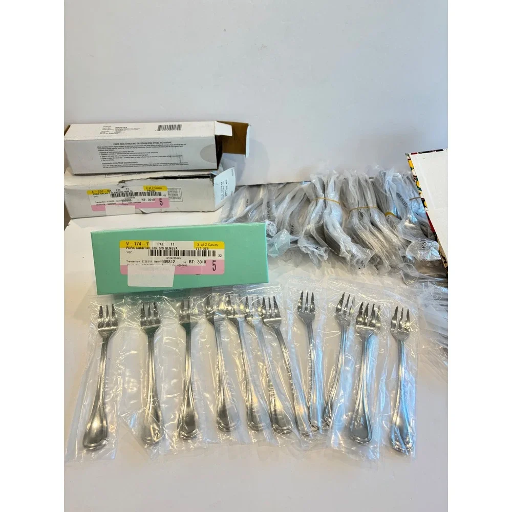 Huge Lot Winco Shangarila Flatware Set 18/8 S/S Spoons Forks New Mixed Lot 119